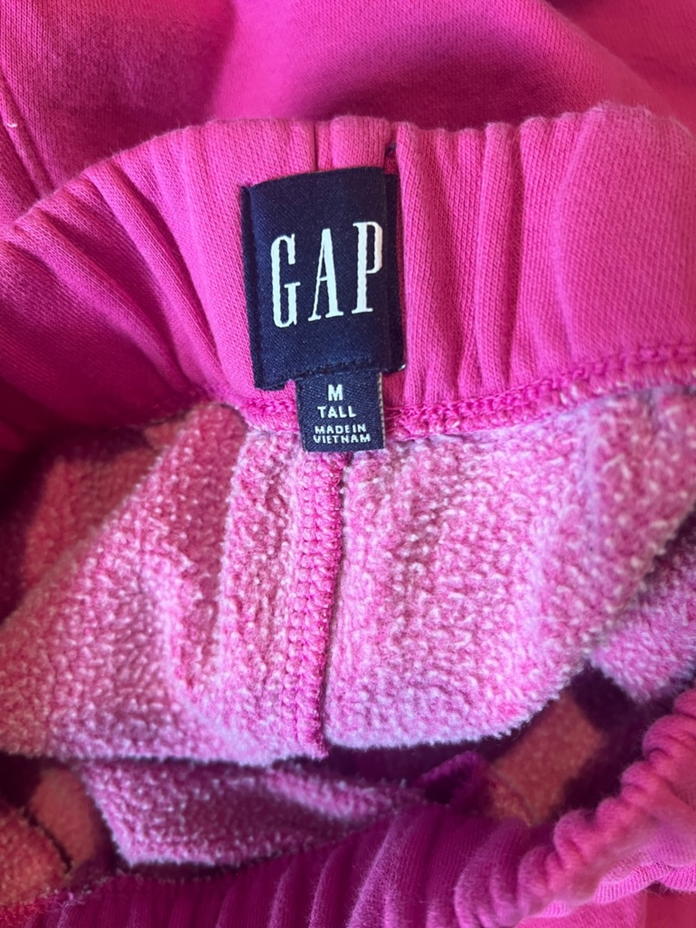 Gap hot pink sweatpants size medium tall - Picture 3 of 3